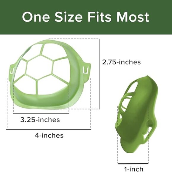 6 Pk Cool Turtle Face Mask Inserts, Breathe Easy & Stay Cool Under Mask - Picture 5 of 6